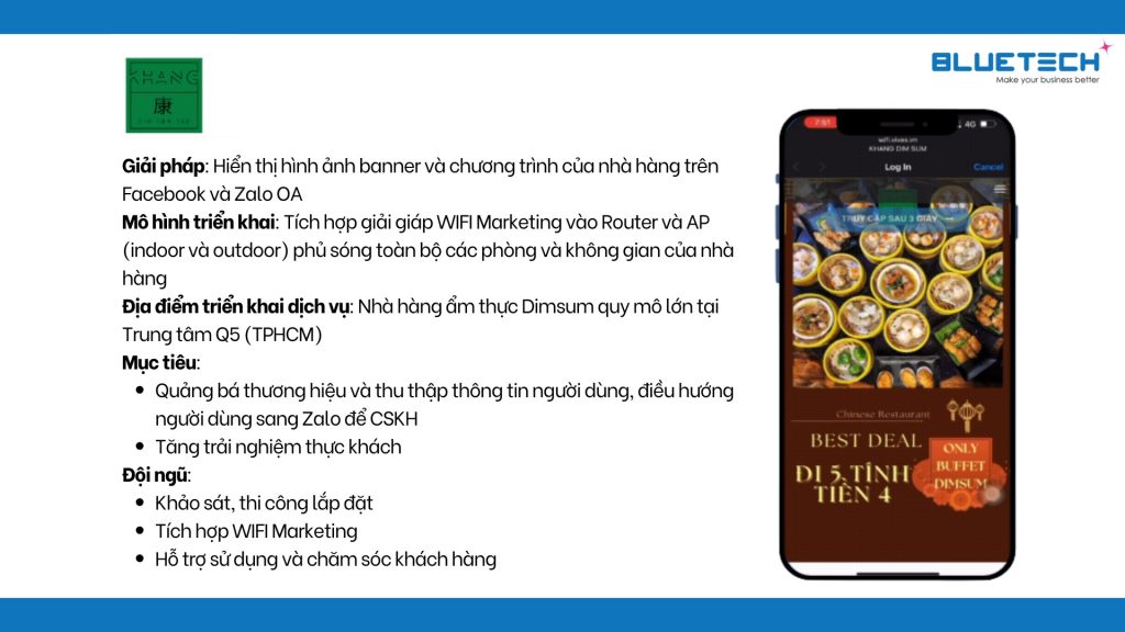 WIFI Marketing cho nhà hàng